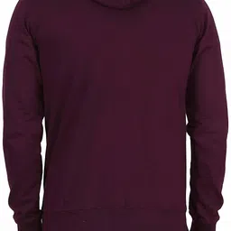 f gallery Men Full Sleeve Solid Hooded Sweatshirt image 2