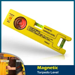 arqest Magnetic Torpedo Level Set – 200mm/8 Inch Spirit Level A_a3 8" Long, Measures 360 Magnetic Torpedo Level with Magnet and 2 Vials Magnetic Torpedo Level-picture-41