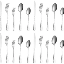 heimora Silver spoons and fork set,serving spoon Stainless Steel Cutlery Set Stainless Steel Cutlery Set-picture-29
