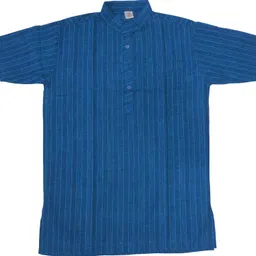 fincart Men Striped Khadi Cotton Straight Kurta-picture-25