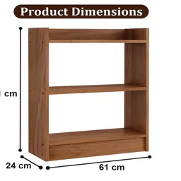 enigmatic woodworks Bookshelf for Home & Office | Multipurpose Wooden Storage Rack for living room Engineered Wood Open Book Shelf image 4