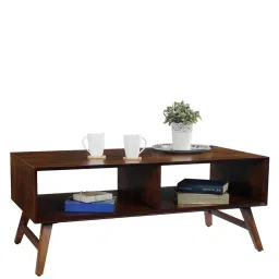 durian Bassett Solid Wood Coffee Table in Dark Oak Finish image 5