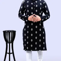 tibra collection Men Cotton Blend Kurta Pyjama Set image 1