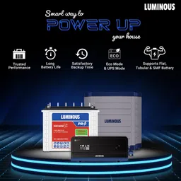 luminous Zelio Smart 1100 with RC 18000 PRO & Trolley Tubular Inverter Battery image 3