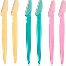 uniqon Set of 6 Pcs Eyebrow,Neck,Face,Upper Lips As Well As Unnecessary Hair Removal Elsewhere Shaping Trimmer Shaper Shaver Tools Disposable Razor, Men & Women-picture-12