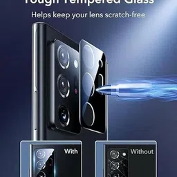 YAFILO Back Camera Lens Glass Protector for Vivo V40 Anti-Scratch / Tempered Glass [Easy Installation] Black image 3