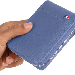 provogue Men Casual, Formal, Trendy Blue Artificial Leather Card Holder image 4