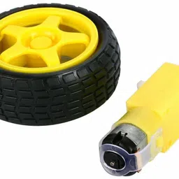 r&d Imported Dual Shaft Bo Motor with Big Wheel Set of 2 Automotive Electronic Hobby Kit image 3