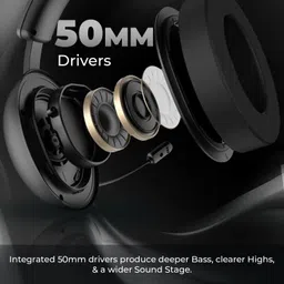 evofox Hyperion USB A+C, 7.1 Surround Sound 50mm Drivers with Retractable Mic Wired Gaming Headset image 3