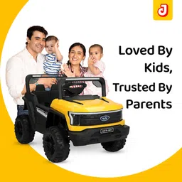 jammbo Rechargeable Battery-Powered Kids Ride-On X1 Jeep with Music,Lights & Remote Jeep Battery Operated Ride On image 2