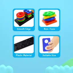 toyzaa Intellectual Smart Activity Fun and Learning Geometrics Game for Kids image 5