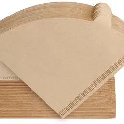 100 Pcs Coffee Filters Size 02 Cone Unbleached Paper for Pour Over 2–4 Cup Indian Coffee Filter-image-19