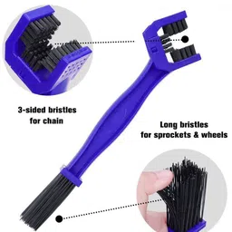 motul Chain Cleaner C1 (150 ml) & Chain Lube Road C2 (150 ml) Chain Cleaner Brush | Chain Oil image 5