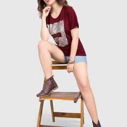 BAESD Typography Printed Drop-Shoulder Sleeves Pure Cotton T-shirt image 5