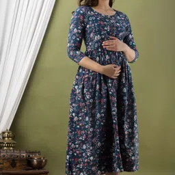 murli kurti Printed Pure Cotton Stitched Flared/A-line Gown image 2