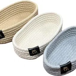luxe home international Cotton Cotton Storage Basket Storage Basket image 2