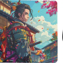 ARTOLIC Red samurai D2 Mouse Pad for Office & Gaming Non-Slip Rubber Base Non Slip Base Mousepad-picture-40