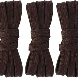 FEELPZONE 3 Pairs Set Brown Flat Sports & Sneakers Shoe Laces -Shoelace for Men & Women Shoe Lace-picture-16