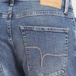 Flying Machine Men Tapered Fit Low Rise Heavy Fade Stretchable Jeans image 5