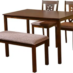 nilkamal Sutlej Solid Wood 4 Seater Dining Set image 2