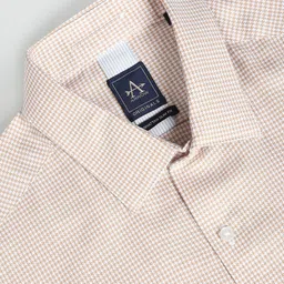 Arrow Self Design Textured Slim Fit Pure Cotton Formal Shirt image 2