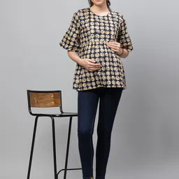 AV2 Maternity Geometric Print Top-picture-19