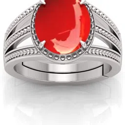 bhairaw gems Moonstone Stone Silver Adjustable Ring Sterling Silver Ring image 3