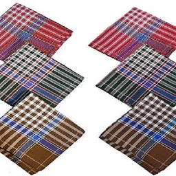 NIFTER Men's Checks Colourful Handkerchief/Hanky made from 100% Cotton ["Multicolor"] Handkerchief-picture-26