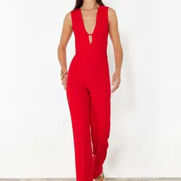 Trendyol V-Neck Basic Jumpsuit image 5