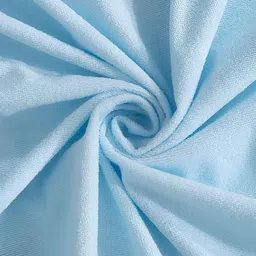 GADDA CO Blue Terry Textured Breathable Mattress Protector image 5