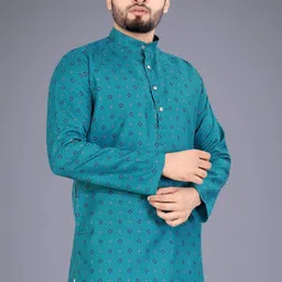 nofilter Men Cotton Blend Kurta Pyjama Set image 4