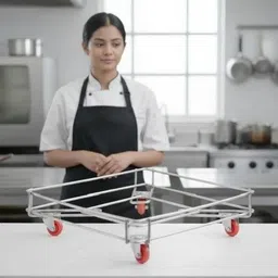Stainless Steel Kitchen Trolley-image-5