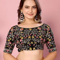 VAIRAGEE Striped Embellished Sequinned Saree image 3