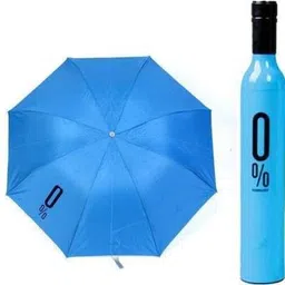 rainism folding umbrella two layer with bottle cover look like as a wine rain UV Travel bottle Umbrella (blue) Umbrella-picture-12