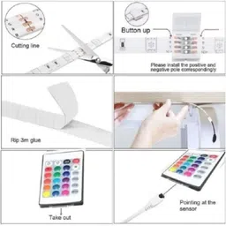 kadio 10 LEDs 4 m Multicolor Steady Strip Rice Lights image 4