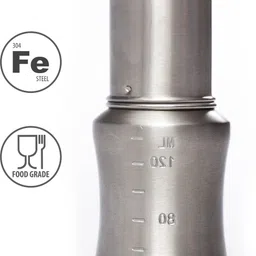 small wonder Stainless Steel Baby Feeding Bottle - 120 ml image 2