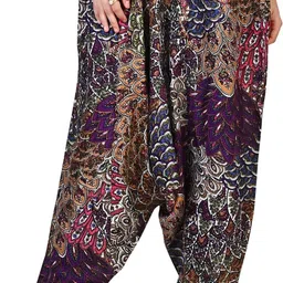 Printed Rayon, Cotton Women Harem Pants-image-31