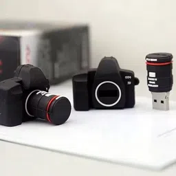 Techbae Camera Shape Pen Drive for Gifting 8 GB Pen Drive Compatible with Laptop, Television, Desktop Computer USB 2.0 Rubber Case-picture-35