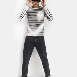 V-Mart Striped Cotton Casual T-Shirt image 2