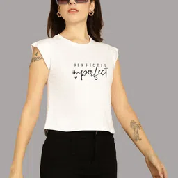 Friskers Typography Printed Round Neck Extended Sleeves Pure Cotton Tshirt image 2