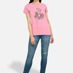 CHOZI Pack Of 2 Graphic Printed Cotton T-shirt image 5