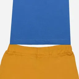 Dollar Champion Kidswear Boys Pack Of 2 Assorted Printed Pure Cotton T-shirt with Shorts image 2