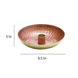 cocovey Red Metal 3 Inch Decorative Classic Candle Holder Table Object image 2