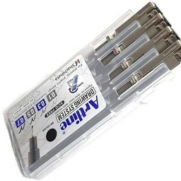 artline 0.1, 0.3 , 0.5, 0.7 ACID FREE DRAWING SYSTEM FINELINER PEN SET FOR PROFESSIONAL ARTISTS SET OF 4 WITH PREMIUM QUALITY PLASTIC BOX (BLACK) Fineliner Pen image 2