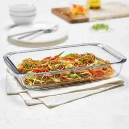 rraarr Glass Pasta Bowl Glass Rectangle Microwave Baking Dish, Oven Safe, 1000.ml, serving bowl-picture-21