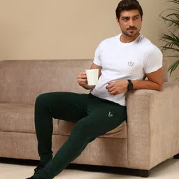 van heusen innerwear Van Heusen Men Cotton Mid Rise Joggers image 3