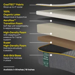 sleepycat Ultima 10 Inch Natual Latex Single Size Mattress image 2