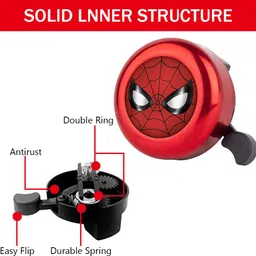 sthira Kids Bicycle Ring Pink Unicorn Cartoon Bell for Bikes Bell image 3