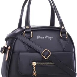 black wings Black Women Sling Bag PU Leather Sling Bags For Women-picture-14