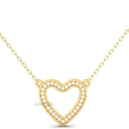 aavira Prong Set Round Diamond Pendant Silver Pendant-picture-15